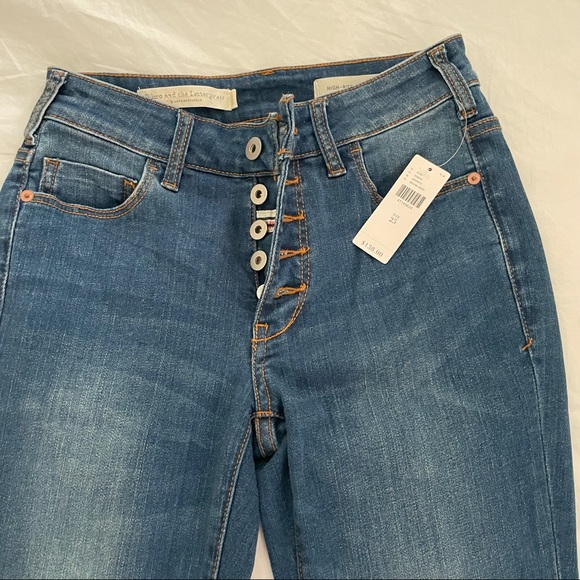 NWT Anthropologie Pilcro and the Letterpress High Rise Flare Crop Jeans Size 25 - Picture 10 of 16